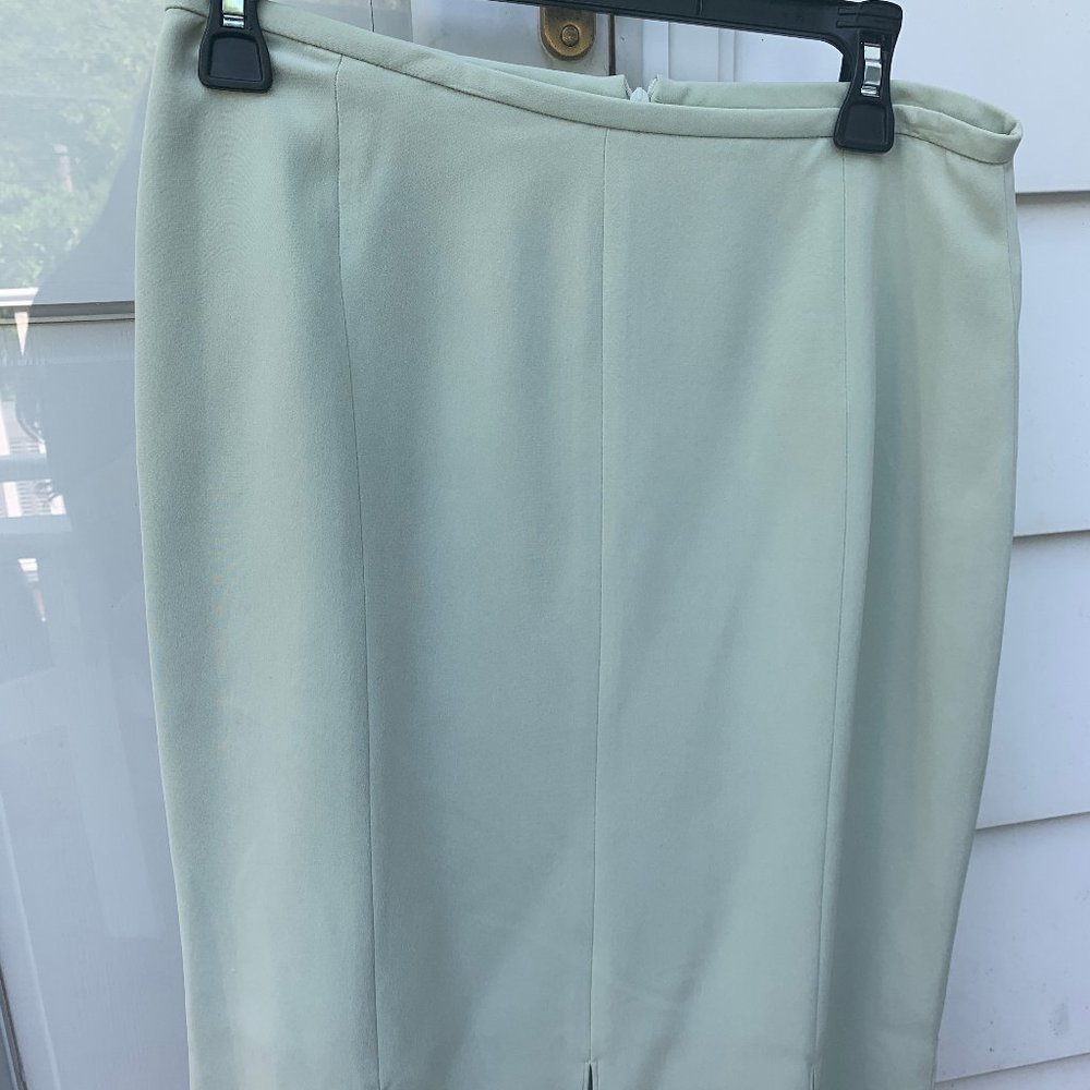 Pale Green Silk Skirt